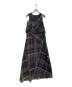 AMERI（アメリ）の古着「MEDI STRAIN CHECK DRESS   25SS　0225105931190」｜ブラック