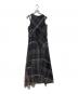 AMERI (アメリ) MEDI STRAIN CHECK DRESS   25SS　0225105931190 ブラック サイズ:S：15000円