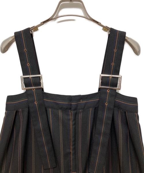 UN3D.（アンスリード）UN3D. (アンスリード) MULTI PINSTRIPE AIO ブラック サイズ:36の古着・服飾アイテム