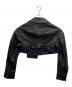 UN3D. (アンスリード) SHORT LEATHER RIDERS ブラック サイズ:36：8000円