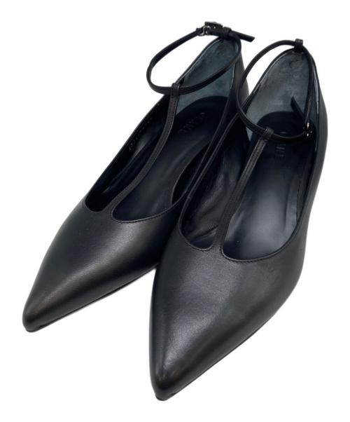 CLANE（クラネ）CLANE (クラネ) T STRAP WAVE PUMPS ブラック サイズ:37の古着・服飾アイテム