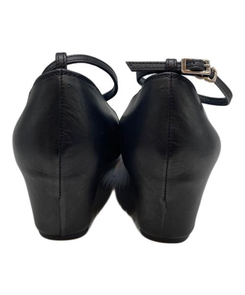 CLANE（クラネ）CLANE (クラネ) T STRAP WAVE PUMPS ブラック サイズ:37の古着・服飾アイテム