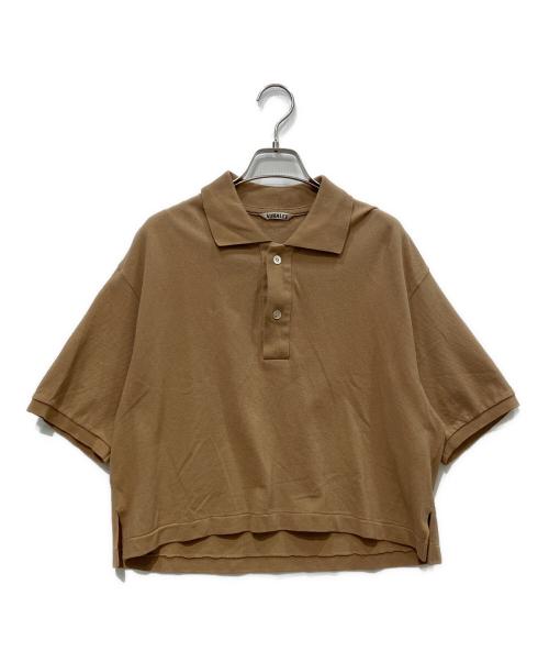 AURALEE（オーラリー）AURALEE (オーラリー) SUPER FINE COTTON PIQUE SHORT POLO　A23SP025K ブラウン サイズ:2の古着・服飾アイテム