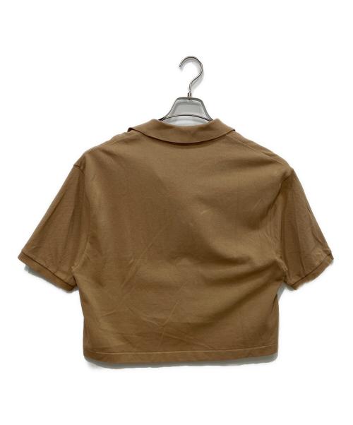 AURALEE（オーラリー）AURALEE (オーラリー) SUPER FINE COTTON PIQUE SHORT POLO　A23SP025K ブラウン サイズ:2の古着・服飾アイテム