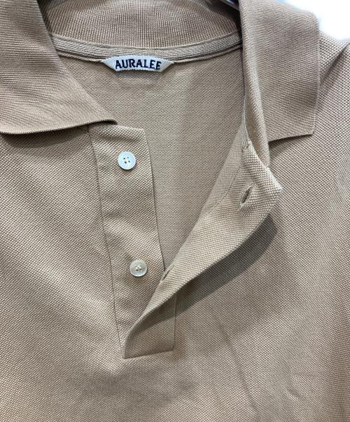 AURALEE（オーラリー）AURALEE (オーラリー) SUPER FINE COTTON PIQUE SHORT POLO　A23SP025K ブラウン サイズ:2の古着・服飾アイテム