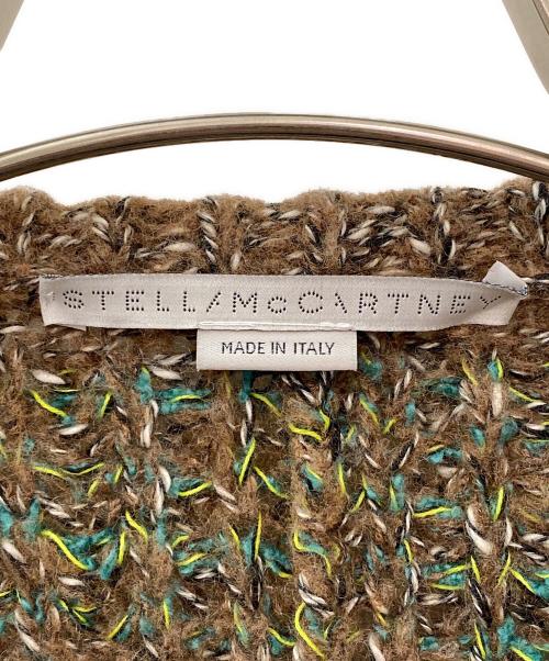 STELLA McCARTNEY（ステラマッカートニー）STELLA McCARTNEY (ステラマッカートニー) Multicoloured Tweed Knit Cape ブラウン サイズ:Sの古着・服飾アイテム