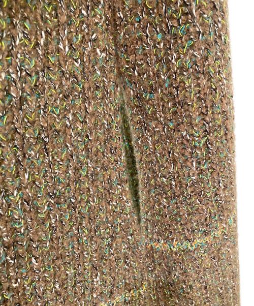 STELLA McCARTNEY（ステラマッカートニー）STELLA McCARTNEY (ステラマッカートニー) Multicoloured Tweed Knit Cape ブラウン サイズ:Sの古着・服飾アイテム