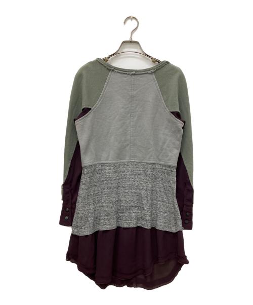 UNDERCOVER（アンダーカバー）UNDERCOVER (アンダーカバー) 異素材ドッキングプルオーバー カーキ サイズ:1の古着・服飾アイテム