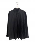 COMOLIコモリ）の古着「KHADIコットン コモリシャツ」｜ブラック