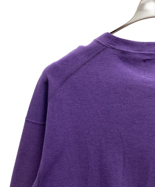 sanca（サンカ）Sanca (サンカ) コットンヘンプ サーフニットプルオーバー パープル サイズ:3の古着・服飾アイテム