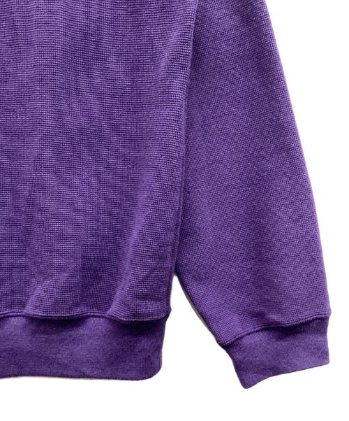 sanca（サンカ）Sanca (サンカ) コットンヘンプ サーフニットプルオーバー パープル サイズ:3の古着・服飾アイテム