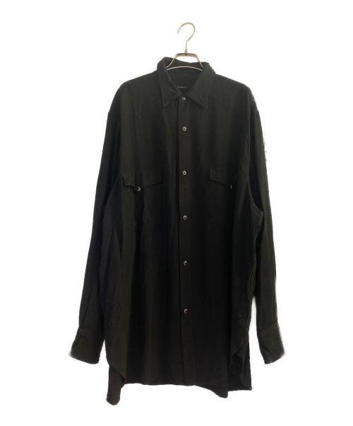 COMOLI（コモリ）COMOLI (コモリ) レーヨン ウエスタンシャツ ブラック サイズ:3の古着・服飾アイテム