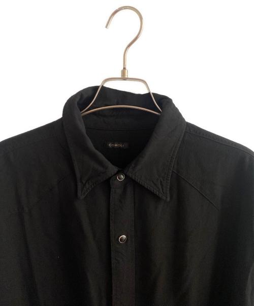COMOLI（コモリ）COMOLI (コモリ) レーヨン ウエスタンシャツ ブラック サイズ:3の古着・服飾アイテム