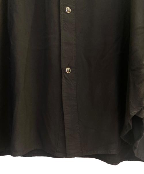 COMOLI（コモリ）COMOLI (コモリ) レーヨン ウエスタンシャツ ブラック サイズ:3の古着・服飾アイテム