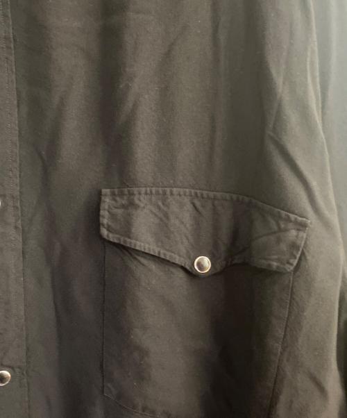 COMOLI（コモリ）COMOLI (コモリ) レーヨン ウエスタンシャツ ブラック サイズ:3の古着・服飾アイテム