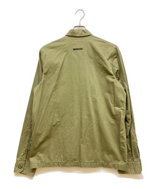 Izzue plus Neighborhood（イズー・プラス・ネイバーフッド）Izzue plus Neighborhood (イズー・プラス・ネイバーフッド) ミリタリー長袖シャツ オリーブ サイズ:ｌの古着・服飾アイテム