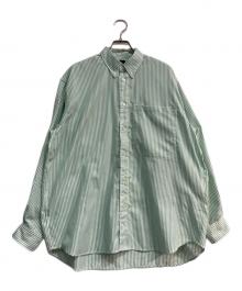 DAIWA PIER39（ダイワ ピア39）の古着「TECH BUTTON DOWN SHIRTS L/S OXFORD」｜グリーン×ホワイト