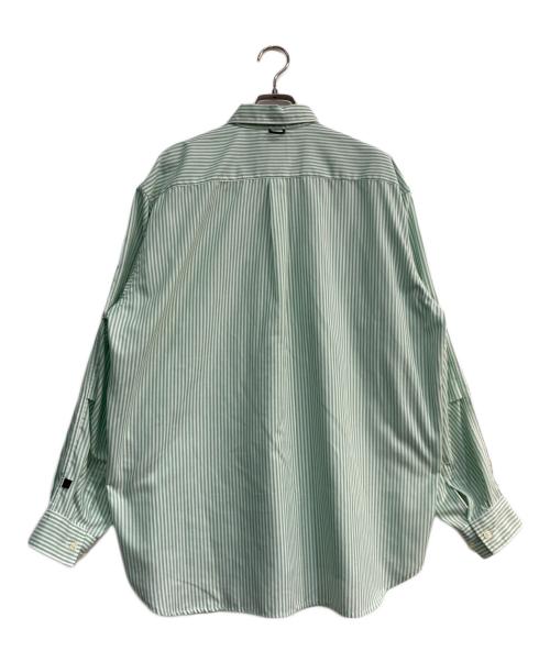 DAIWA PIER39（ダイワ ピア39）DAIWA PIER39 (ダイワ ピア39) TECH BUTTON DOWN SHIRTS L/S OXFORD グリーン×ホワイト サイズ:Sの古着・服飾アイテム