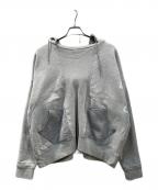 studio sevenスタジオセブン）の古着「後付けパーカー」｜グレー