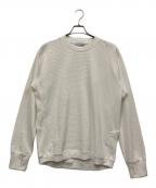 narifuriナリフリ）の古着「マルチワッフルクルーネックスウェット」｜ホワイト