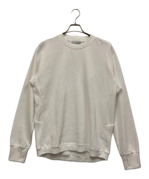 narifuri（ナリフリ）narifuri (ナリフリ) マルチワッフルクルーネックスウェット ホワイト サイズ:XLの古着・服飾アイテム