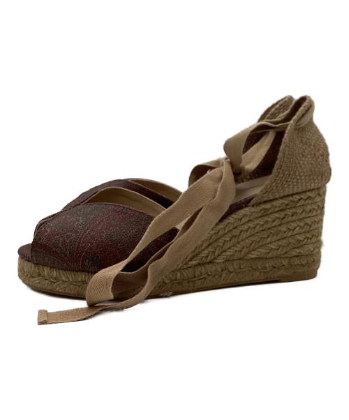 ETRO（エトロ）ETRO (エトロ) Castaner (カスタニエール) ウェッジソールサンダル ベージュ サイズ:36の古着・服飾アイテム