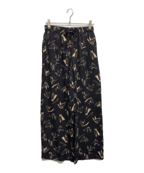 JOURNAL STANDARD（ジャーナルスタンダード）JOURNAL STANDARD (ジャーナルスタンダード) ホースクロッキープリントパンツ ブラック サイズ:Freeの古着・服飾アイテム