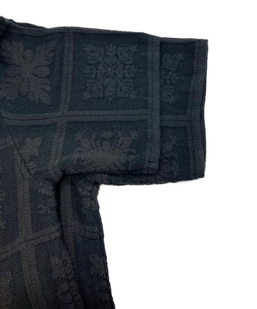 Coohem（コーヘン）Coohem (コーヘン) ハワイアンキルト半袖ニットシャツ ブラック サイズ:Mの古着・服飾アイテム
