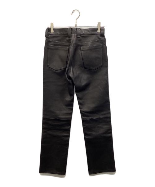 edition（エディション）Edition (エディション) blackmeans (ブラックミーンズ) レザーパンツ ブラック サイズ:2の古着・服飾アイテム