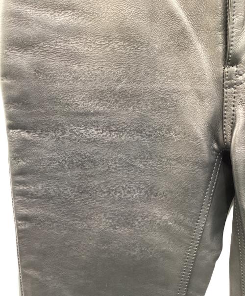 edition（エディション）Edition (エディション) blackmeans (ブラックミーンズ) レザーパンツ ブラック サイズ:2の古着・服飾アイテム