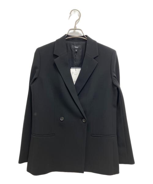 theory（セオリー）theory (セオリー) Admiral Crepe Relaxed Blazer ブラック サイズ:00の古着・服飾アイテム