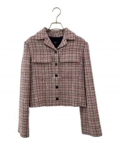 中古・古着通販】theory (セオリー) MULTICOLOR TWEED/PATCH CROP JKT