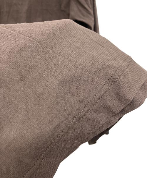 Con te（コンテ）Con te (コンテ) コットン シアー クルーネックカットソー ブラウン サイズ:Freeの古着・服飾アイテム