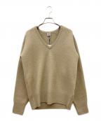 totemeトーテム）の古着「SOFT FELTED MERINO KNIT」｜ベージュ