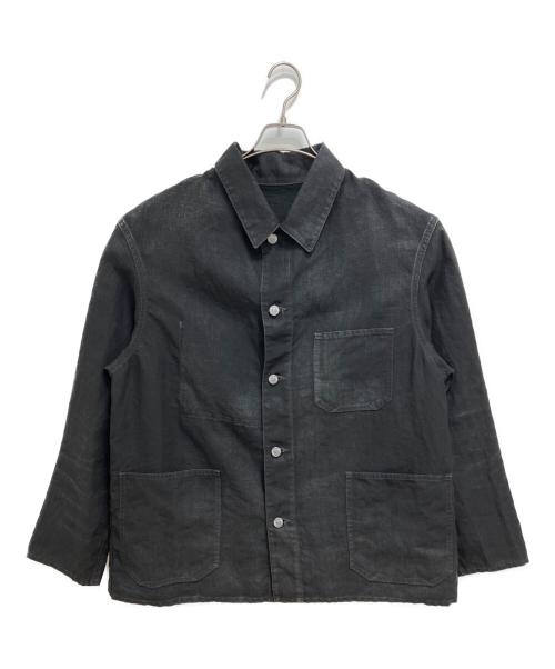 A.PRESSE（アプレッセ）A.PRESSE (アプレッセ) Vintage Black Linen Coverall ブラック サイズ:2の古着・服飾アイテム