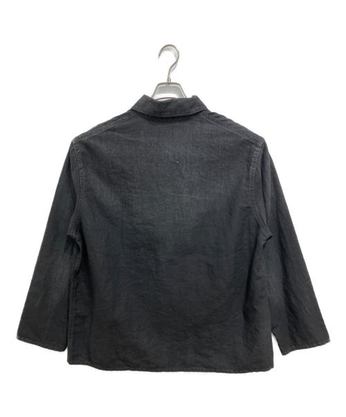 A.PRESSE（アプレッセ）A.PRESSE (アプレッセ) Vintage Black Linen Coverall ブラック サイズ:2の古着・服飾アイテム