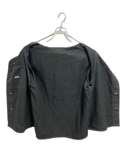 A.PRESSE（アプレッセ）A.PRESSE (アプレッセ) Vintage Black Linen Coverall ブラック サイズ:2の古着・服飾アイテム