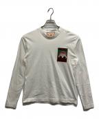 PLAN Cプランシー）の古着「ロングスリーブTシャツ」｜ホワイト