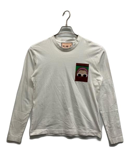 PLAN C（プランシー）PLAN C (プランシー) ロングスリーブTシャツ ホワイト サイズ:Sの古着・服飾アイテム