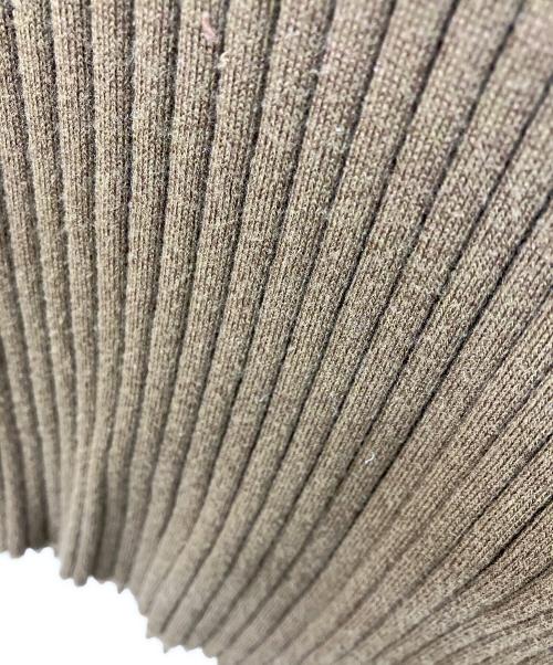 BLAMINK（ブラミンク）BLAMINK (ブラミンク) シルクコットン18Gリブロングスリーブ オリーブ サイズ:38の古着・服飾アイテム