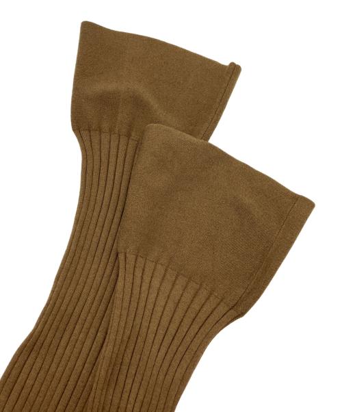 BLAMINK（ブラミンク）BLAMINK (ブラミンク) シルクコットン18Gリブロングスリーブ オリーブ サイズ:38の古着・服飾アイテム