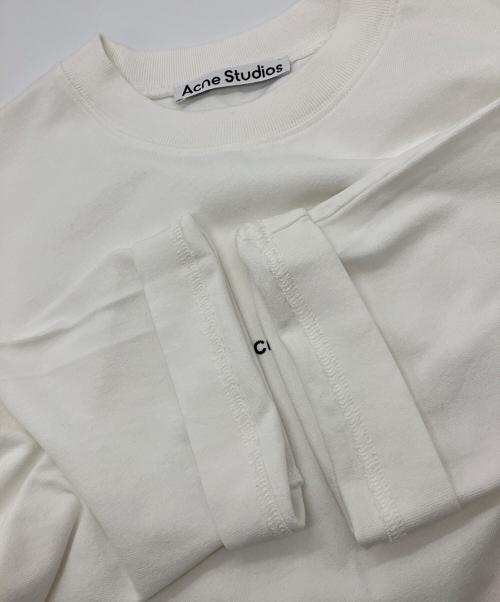 Acne studios（アクネ ストゥディオズ）ACNE STUDIOS (アクネ ストゥディオズ) ロングスリーブTシャツ　FN-UX-TSHI000052 ホワイト サイズ:XSの古着・服飾アイテム