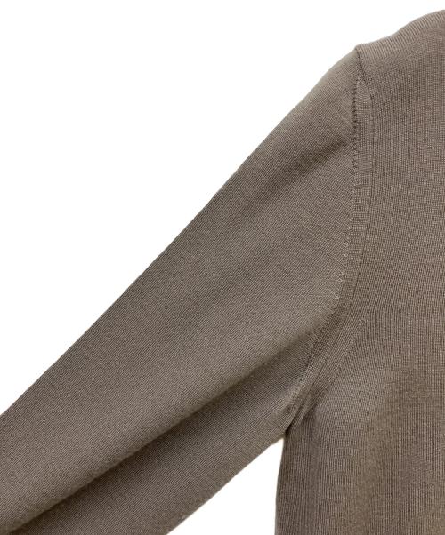 BLAMINK（ブラミンク）BLAMINK (ブラミンク) フリンジクルーネックニット モカ サイズ:36の古着・服飾アイテム