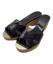 JIMMY CHOO（ジミーチュウ）の古着「サンダル」｜ブラック
