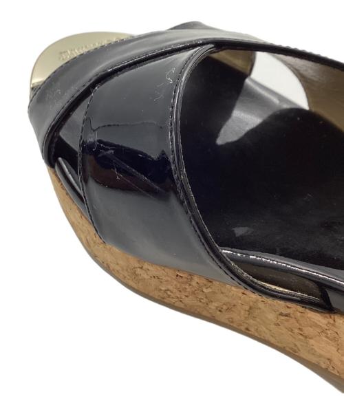 JIMMY CHOO（ジミーチュウ）JIMMY CHOO (ジミーチュウ) サンダル ブラック サイズ:37の古着・服飾アイテム