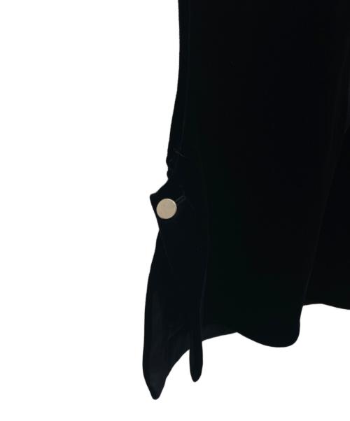 BALLSEY（ボールジィ）BALLSEY (ボールジィ) マットベロア Vネックベスト ブラック サイズ:36の古着・服飾アイテム