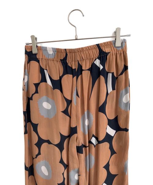 marimekko（マリメッコ）marimekko (マリメッコ) Oanet Unikko キュプラワイドパンツ ブラウン サイズ:Sの古着・服飾アイテム