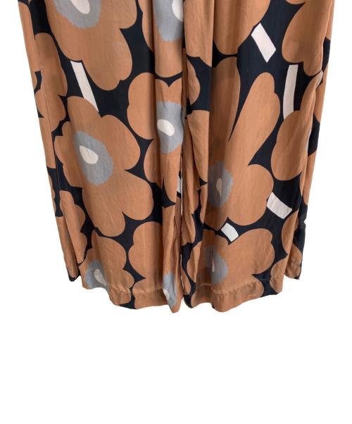 marimekko（マリメッコ）marimekko (マリメッコ) Oanet Unikko キュプラワイドパンツ ブラウン サイズ:Sの古着・服飾アイテム