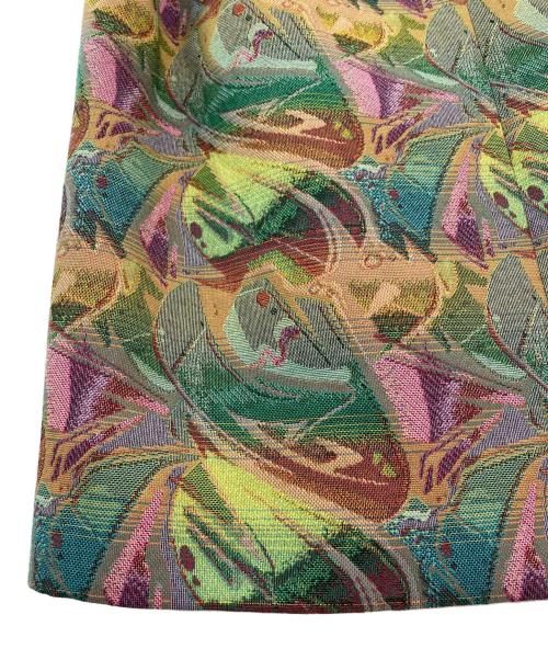 CABAN（キャバン）CABAN (キャバン) マルチジャカード 2タックスカート グリーン サイズ:Sの古着・服飾アイテム