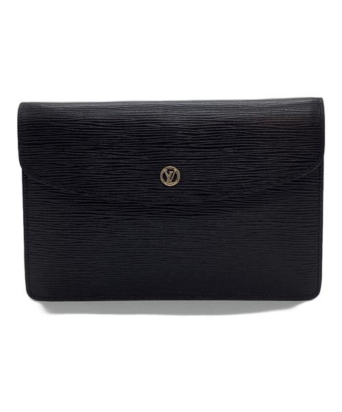 LOUIS VUITTON（ルイ ヴィトン）LOUIS VUITTON (ルイ ヴィトン) クラッチバッグ ブラックの古着・服飾アイテム